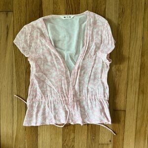 ROLLA'S Light Pink Floral Blouse